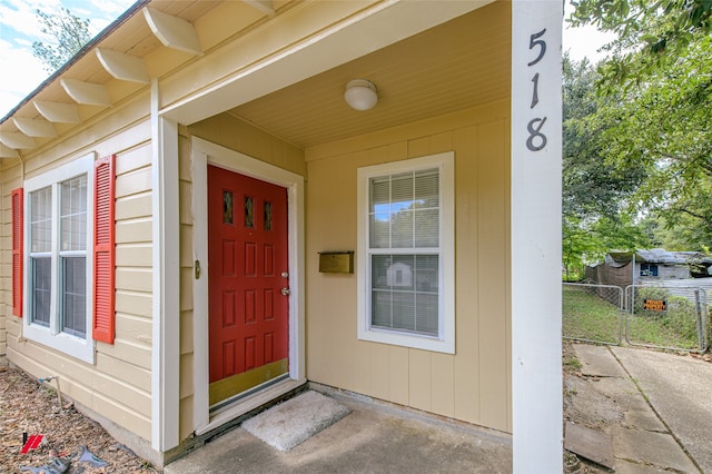 view of property entrance