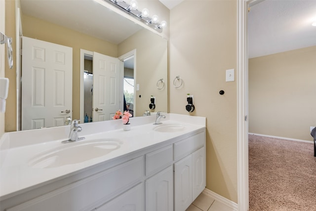 bathroom with vanity