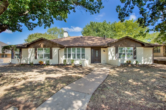 view of ranch-style home