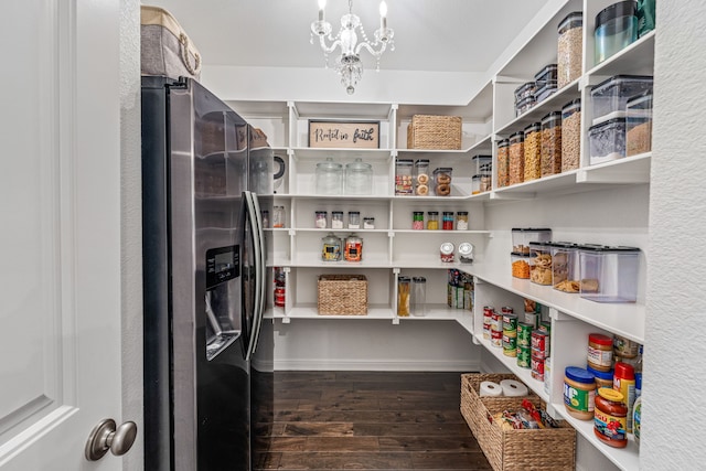 view of pantry