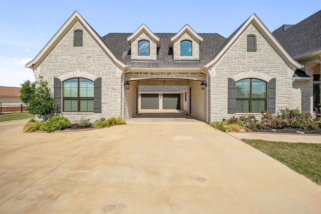 view of french country style house