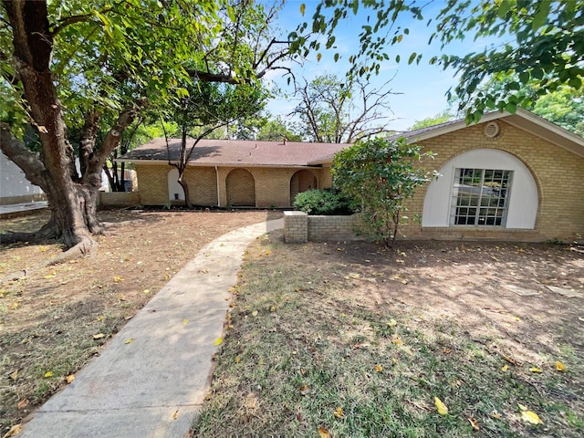 view of ranch-style home