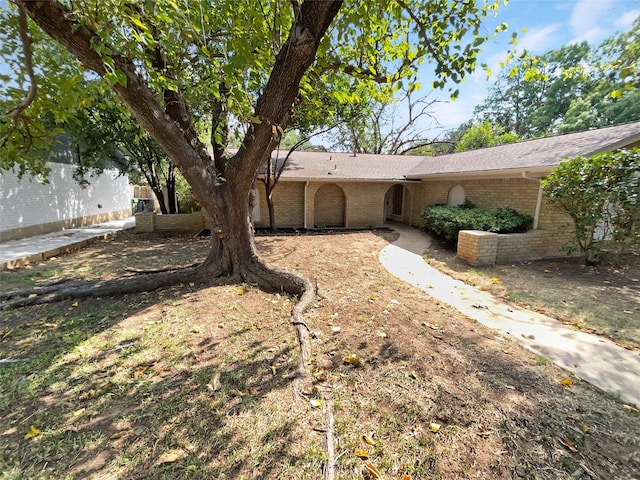 view of ranch-style home