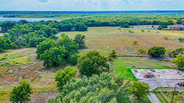 aerial view featuring a rural view