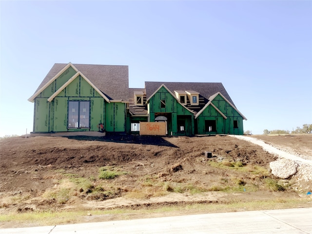 view of unfinished property