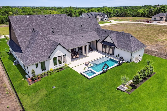 1644 Aster Way, Celina, TX 75009 - aerial view of property and surrounding area featuring a pool