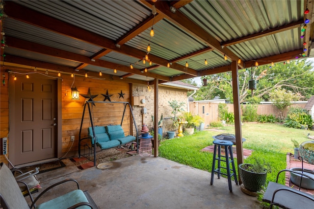 view of patio