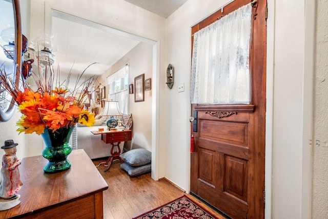 entryway featuring light wood-type flooring