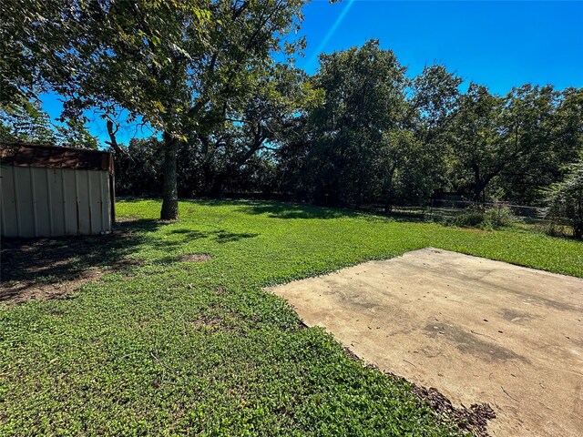 view of yard featuring a patio