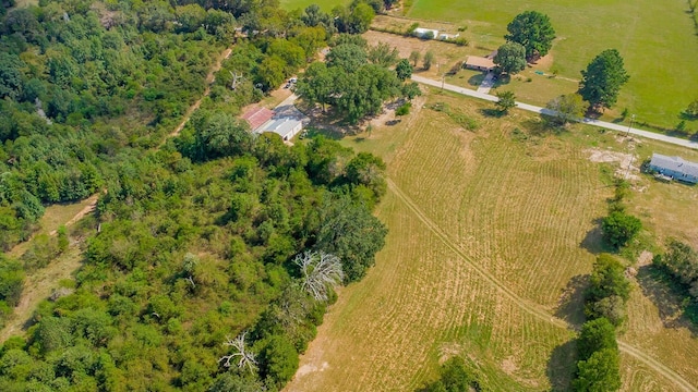 aerial view featuring a rural view