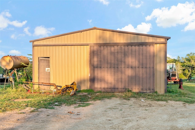 view of outdoor structure