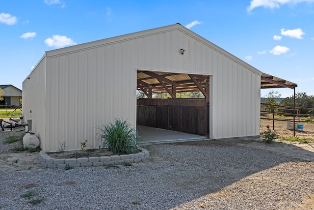 view of outdoor structure