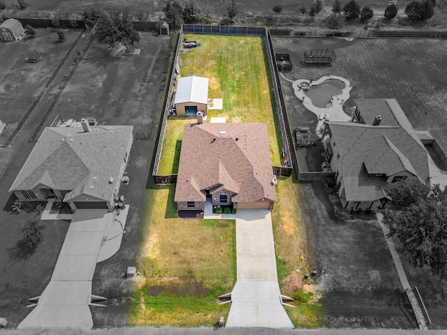 birds eye view of property