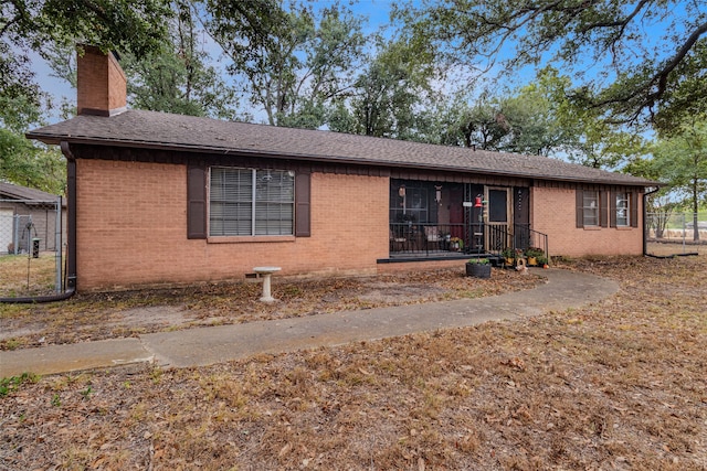 view of ranch-style home