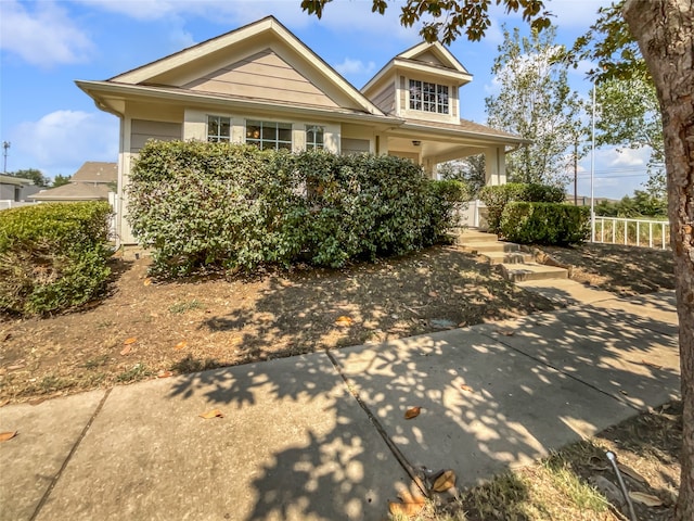 view of front of home