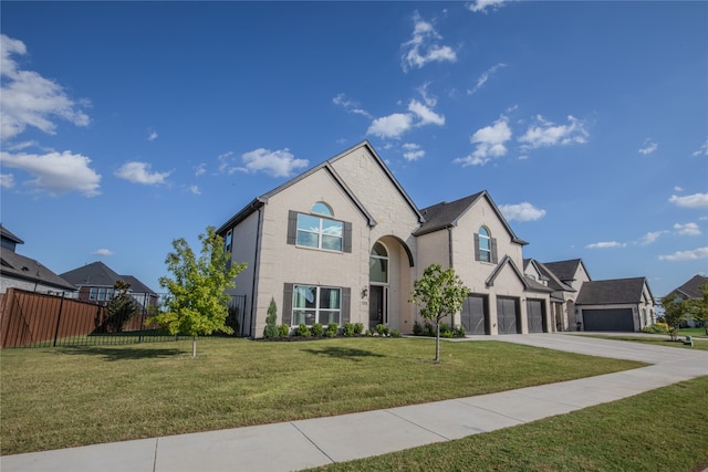 view of front of property with a front yard