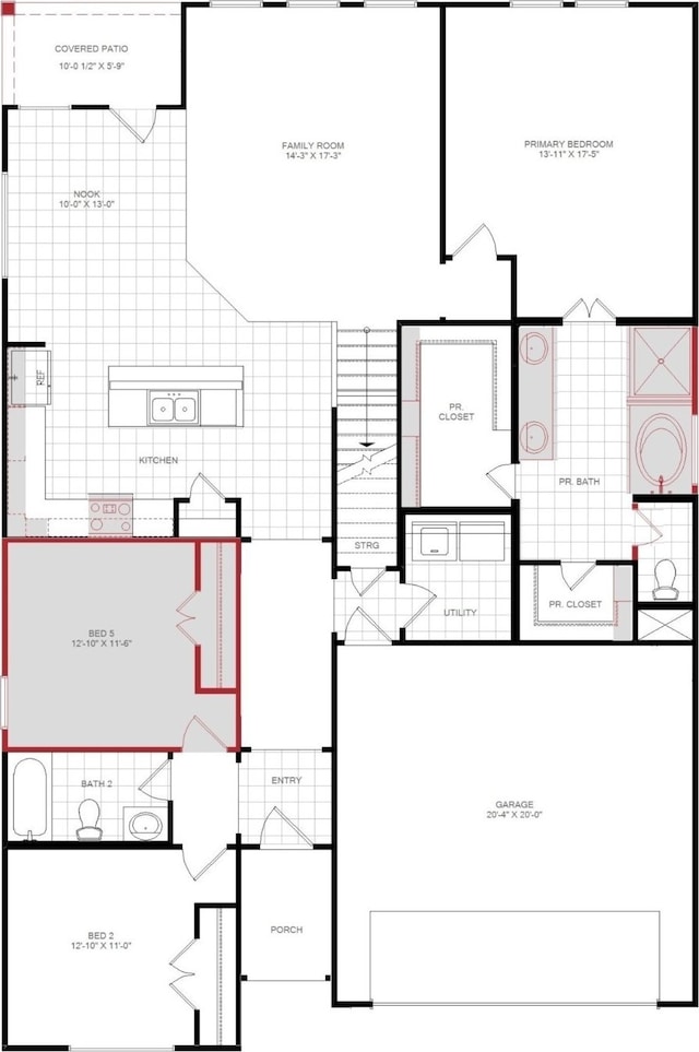 7513 Wild Mint Trl, Midlothian, TX 76084 - home floor plan