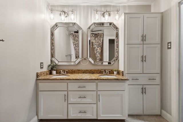 bathroom with vanity