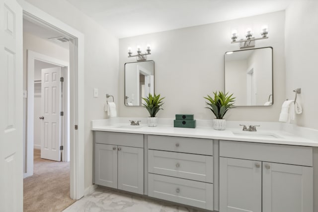 bathroom with vanity