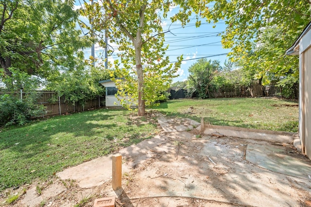 view of yard with a patio