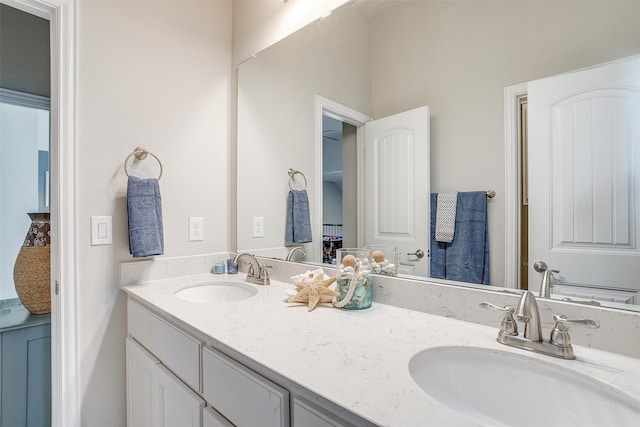 bathroom with vanity