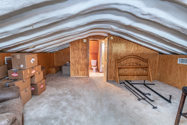 view of attic