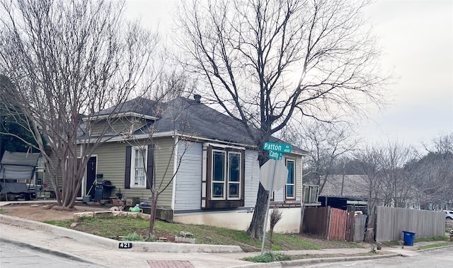 view of bungalow-style home