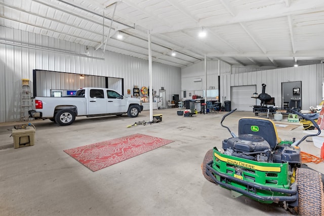 garage featuring a carport