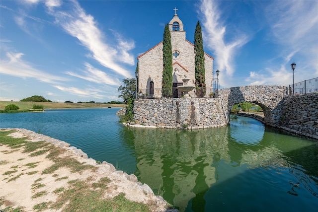 view of water feature