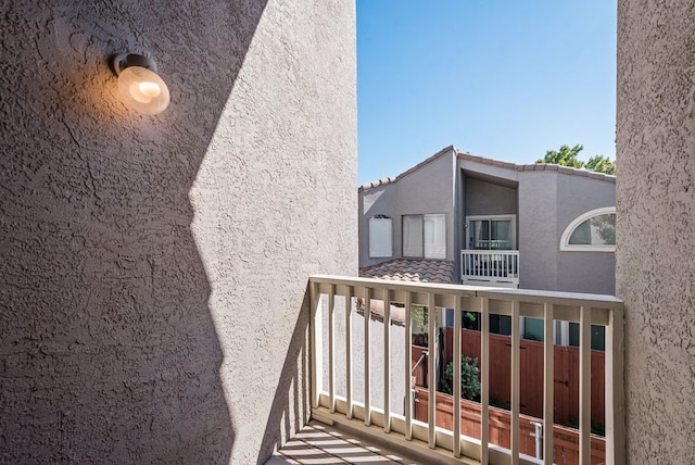 view of balcony