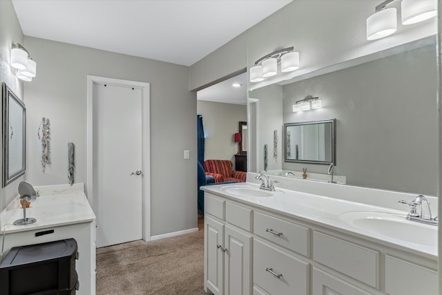 bathroom with vanity