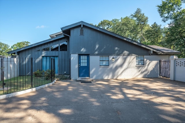 view of back of property