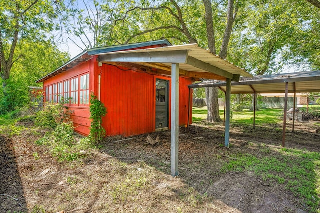 view of outbuilding