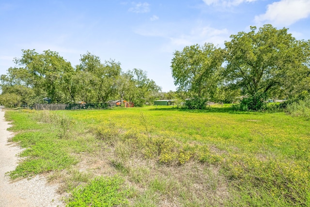 view of yard featuring a rural view