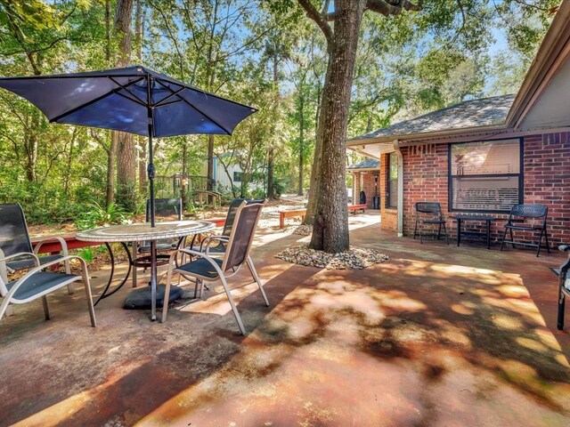 view of patio / terrace featuring outdoor dining space