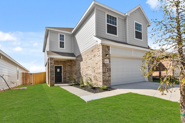 view of front facade featuring a garage