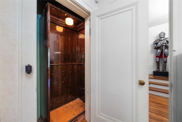 interior space featuring hardwood / wood-style floors