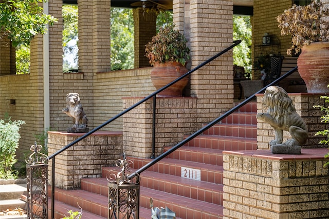 view of staircase