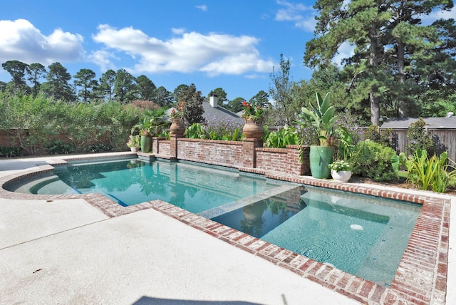 view of pool with a patio