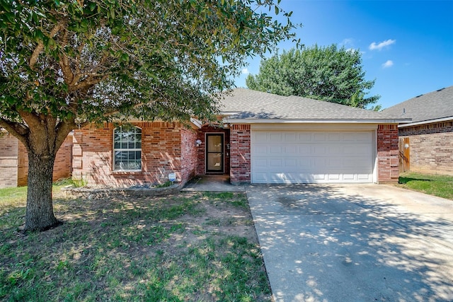 ranch-style house with a garage