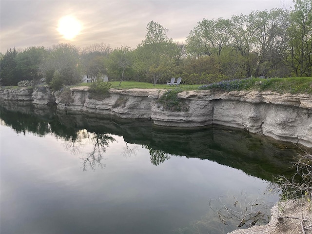 view of water feature