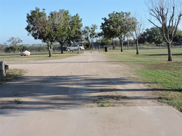 view of road