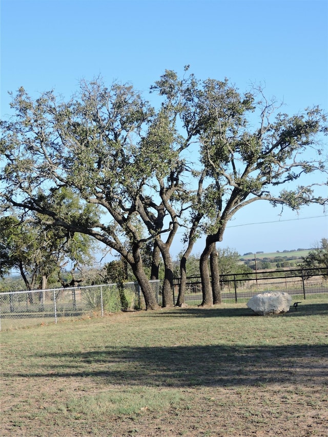 view of yard featuring a rural view