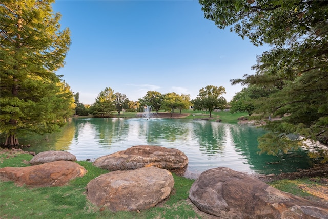 view of water feature