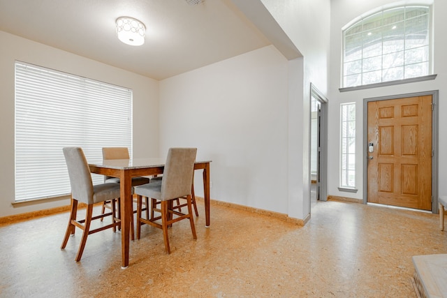 view of dining area