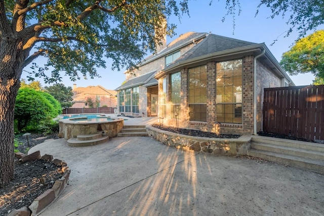 1005 Barre Meadow Ln, Mckinney, TX 75071 - view of patio featuring fence and a swimming pool