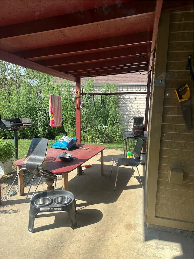 view of patio / terrace with grilling area