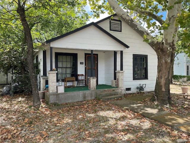 bungalow with covered porch