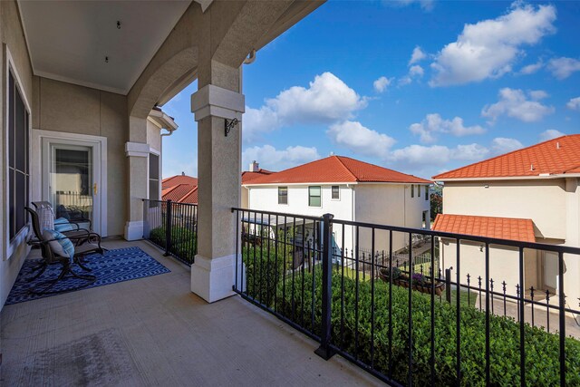 view of balcony