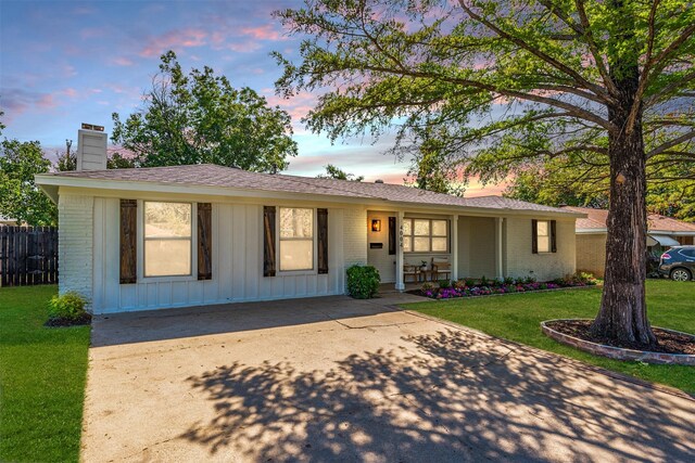 view of ranch-style home